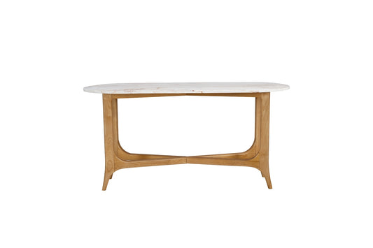 Marble-Top Console Table