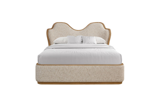 Wavy Upholstered Bed