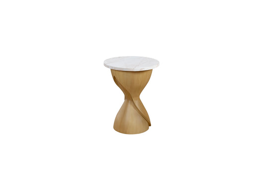 Marble-Top Pedestal Table