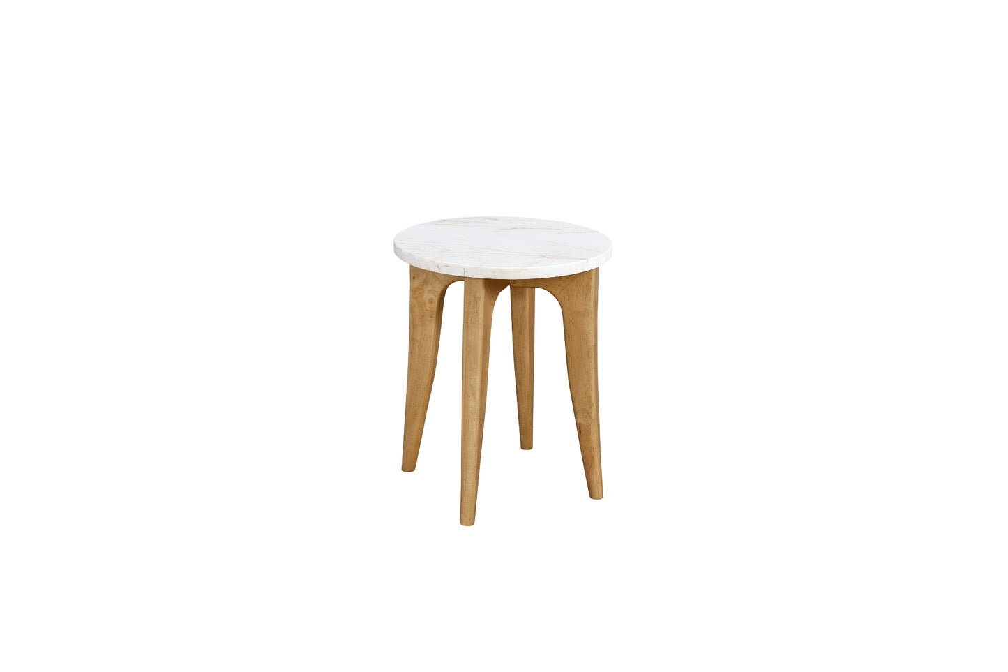 Marble-Top Accent Table
