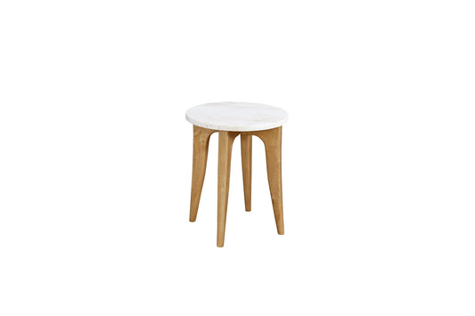 Marble-Top Accent Table