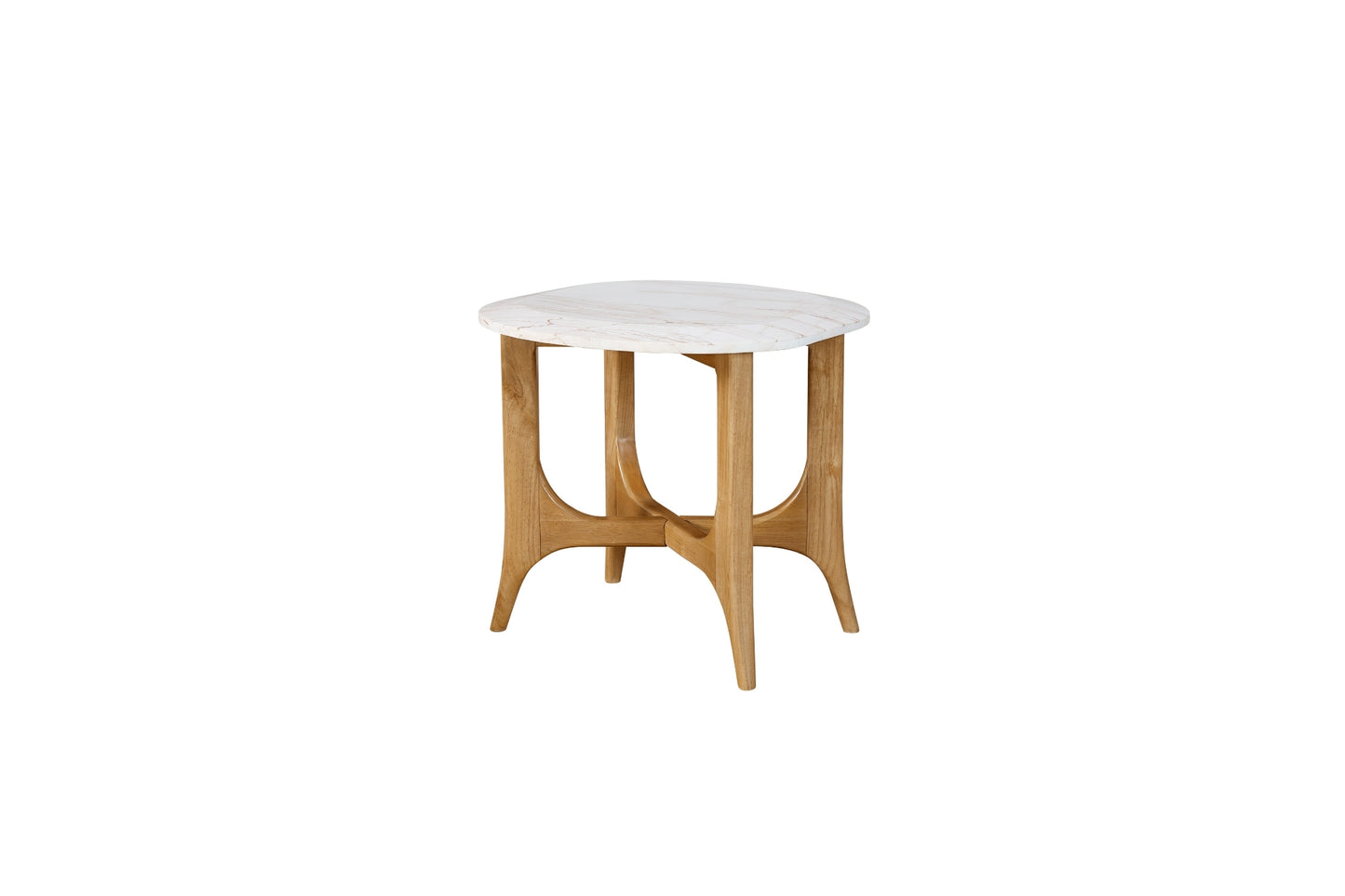 Marble-Top End Table