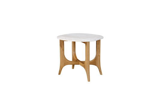 Marble-Top End Table