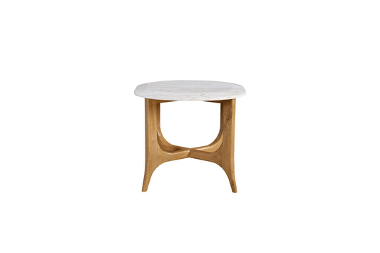 Marble-Top End Table