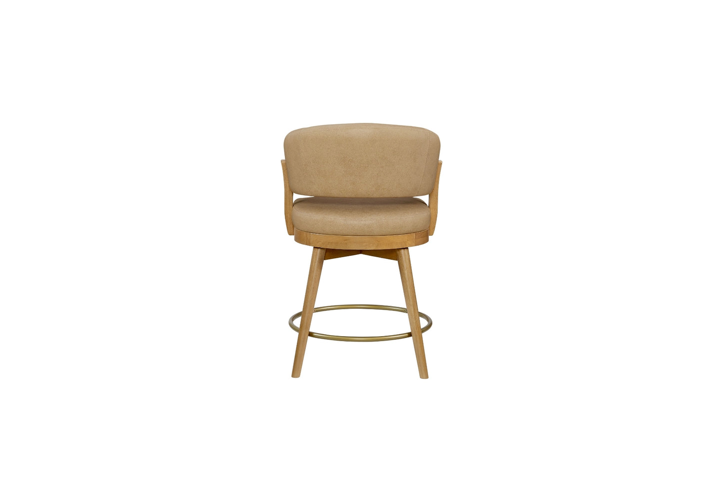 Leather Swivel Counter Stool