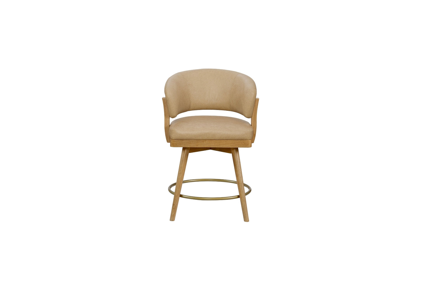 Leather Swivel Counter Stool